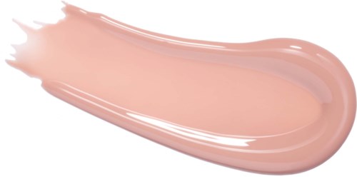 Cremefarbige Make-up-Substanz auf weißem Hintergrund.