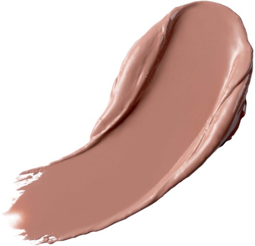 Cremefarbener Beigeton von Foundation oder Concealer auf weißem Hintergrund.
