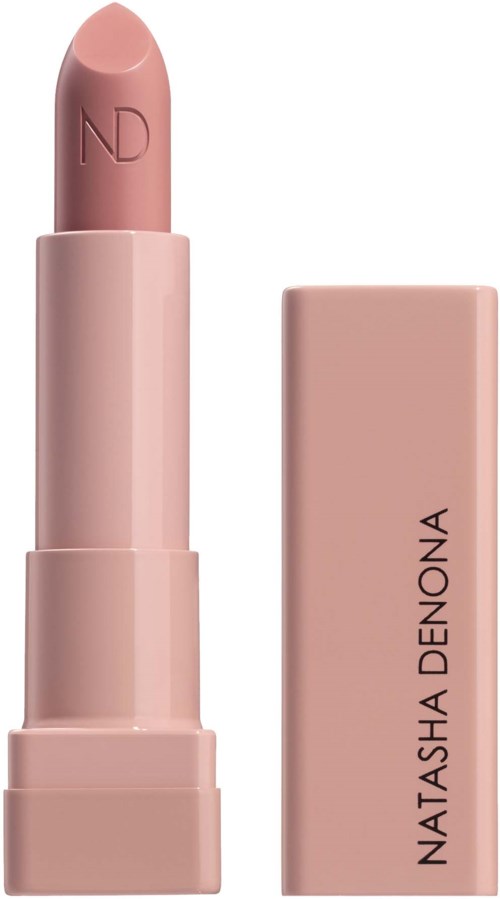 Hellrosa Lippenstift in passender Hülle mit Natasha Denona-Branding.