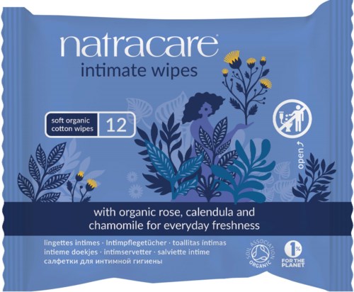 Natracare Intimate Wipes 12 pcs