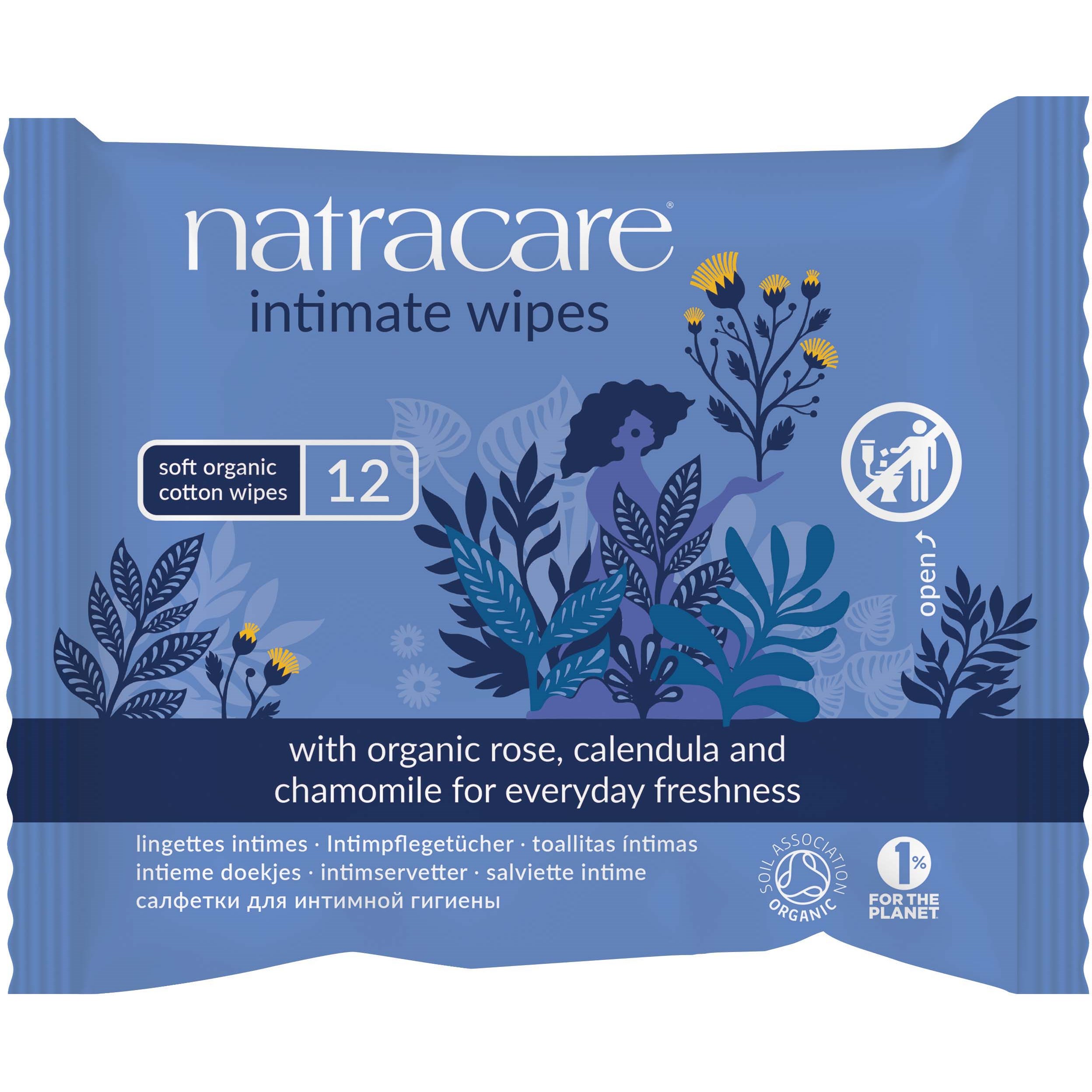Läs mer om Natracare Intimate Wipes 12 pcs