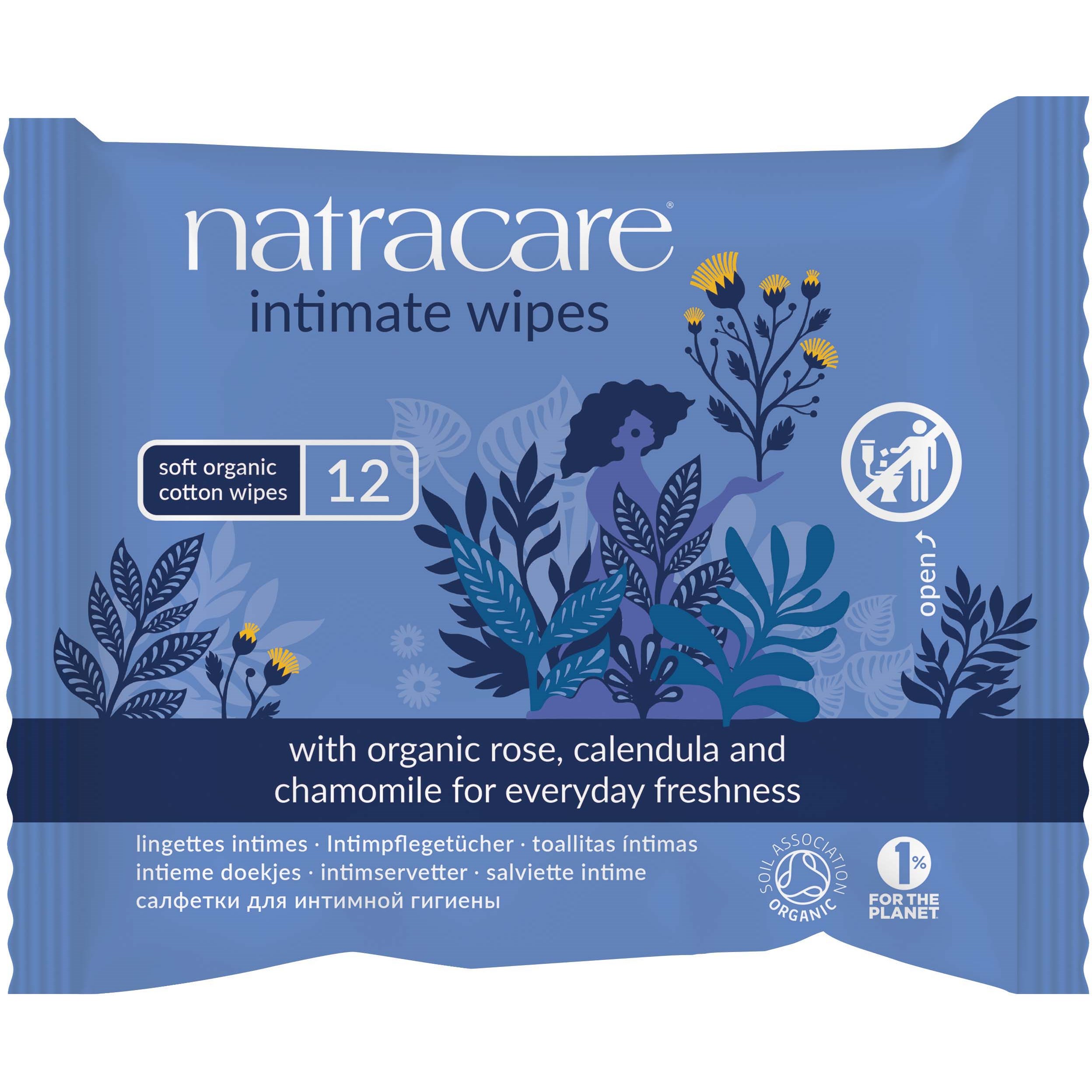 Natracare Intim Vådservietter - 12 stk