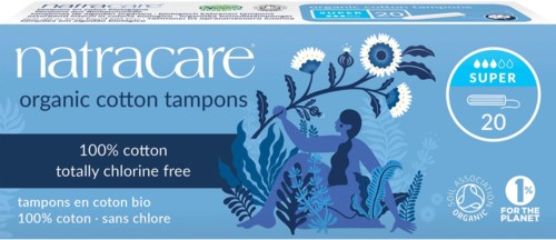 Natracare Organic Cotton Tampons Super 20 pcs