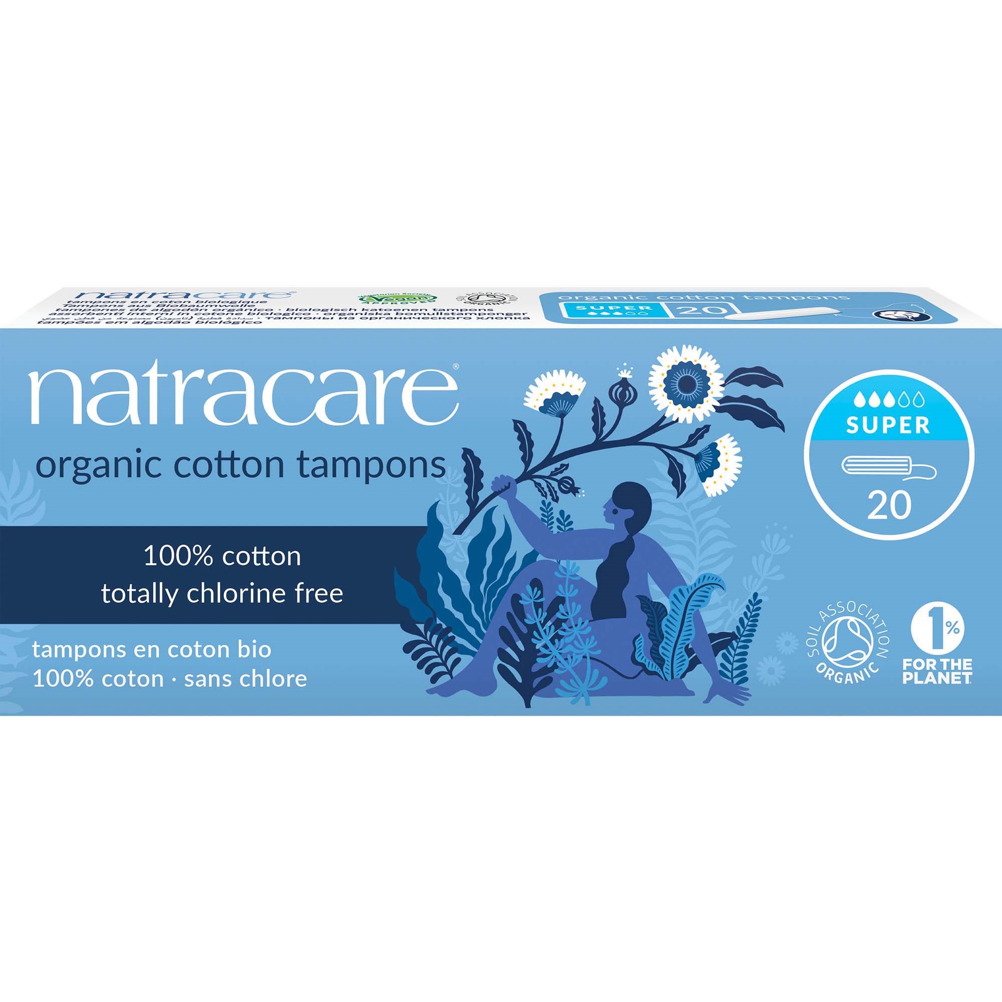 Läs mer om Natracare Organic Cotton Tampons Super 20 pcs