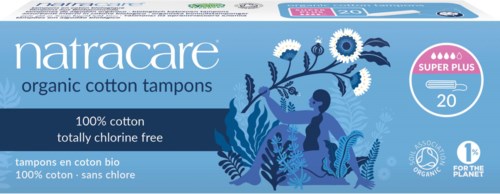 Natracare Organic Cotton Tampons Super Plus 20 pcs