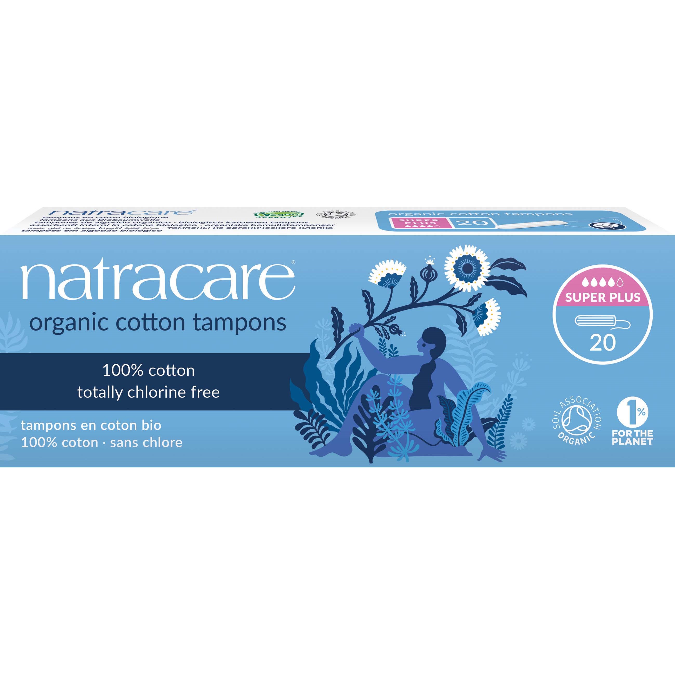 Läs mer om Natracare Organic Cotton Tampons Super Plus 20 pcs