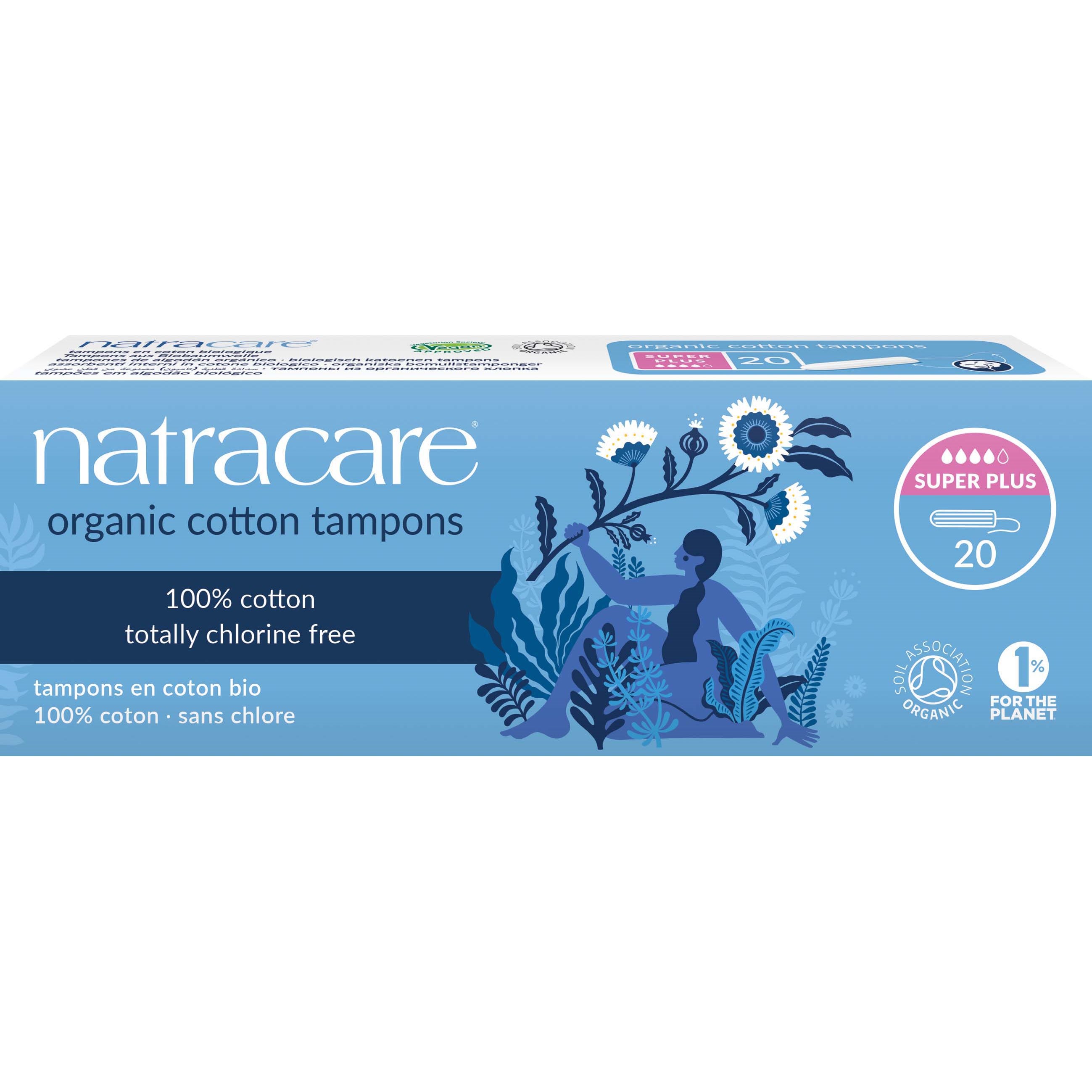 Natracare Organic Cotton Tampons Super Plus 20 pcs billede