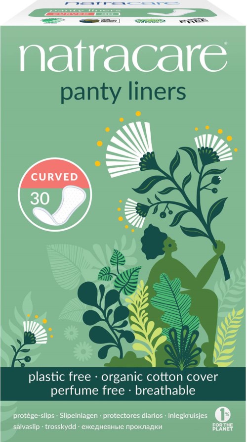 Natracare Panty Liners Curved 30 pcs