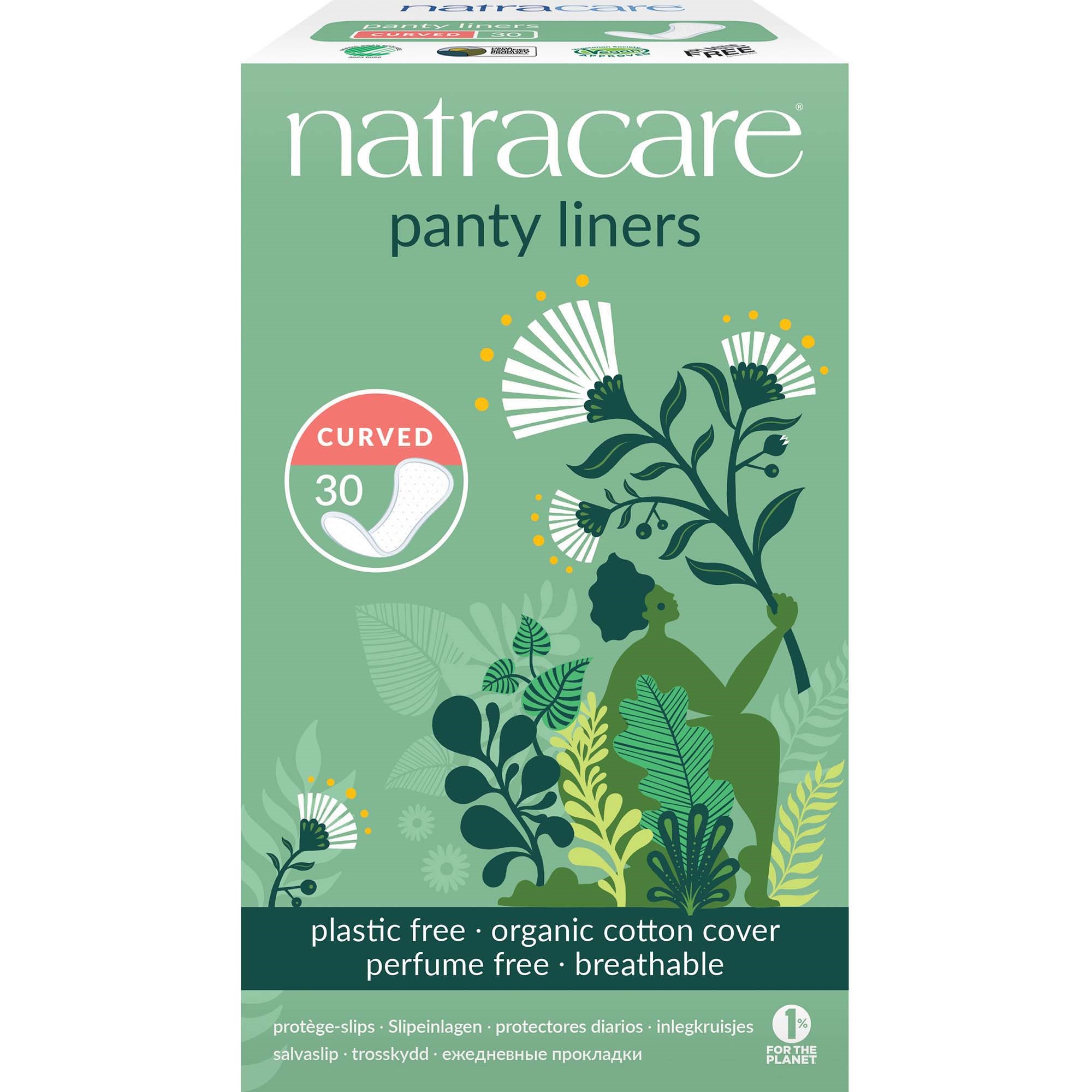 Natracare Panty Liners Curved 30 pcs billede