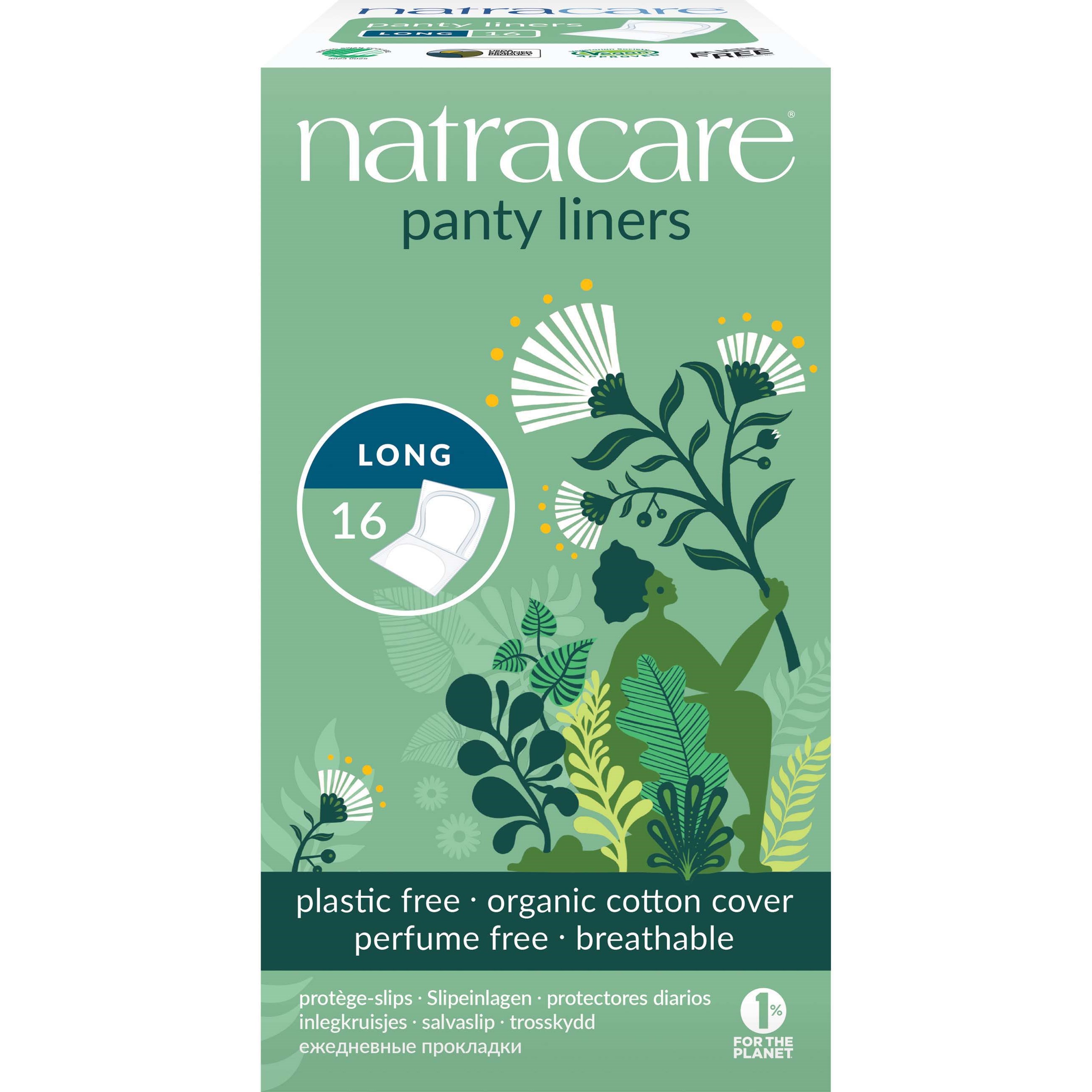 Läs mer om Natracare Panty Liners Long 16 pcs