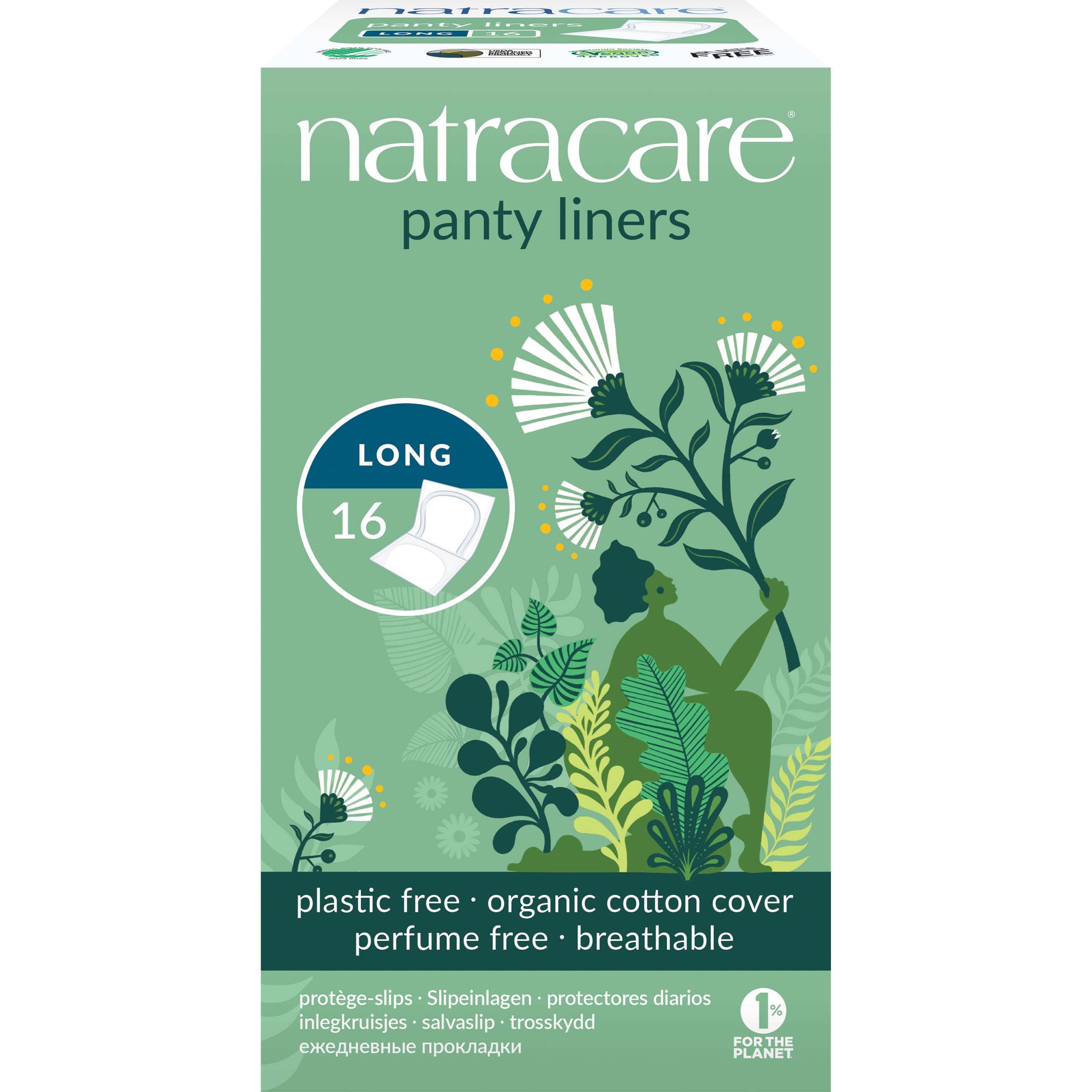Natracare Panty Liners Long 16 pcs billede