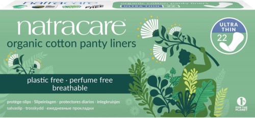 Natracare Panty Organic Cotton Panty Liners Ultra Thin 22 pcs