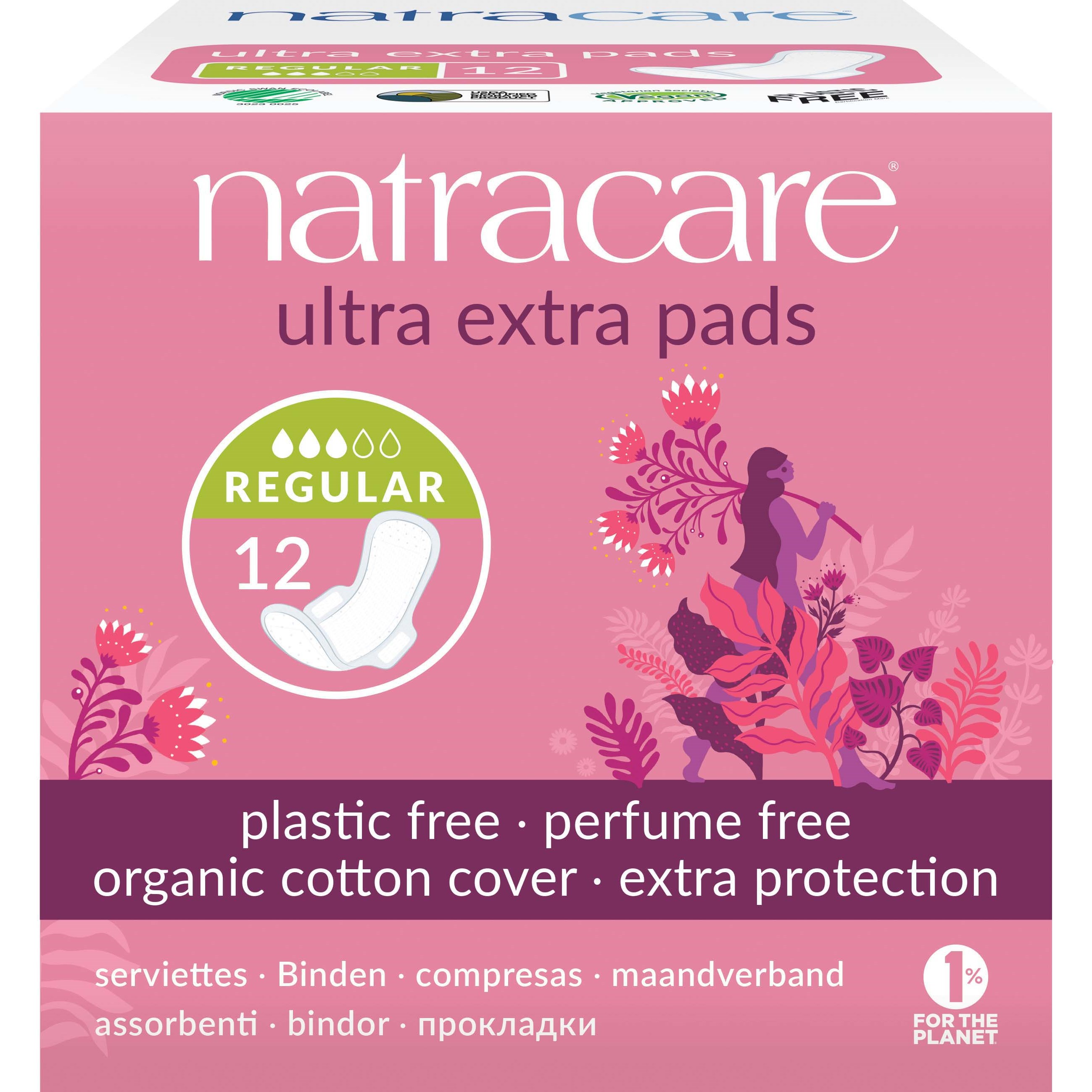 Natracare Ultra Extra Pads Regular 12 pcs billede