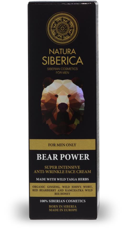 Natura S.  MEN Super Inteive Anti-Wrinkle Face Cream Bear Power 50 ml