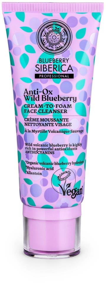 Natura Siberica Anti-Ox Wild Blueberry Cream-To-Foam Face Cleanser 100 ml