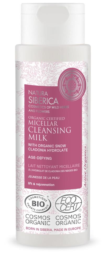 Natura Siberica Organic Certified Micellar Age-Defying Cleansing Milk, 150 ml