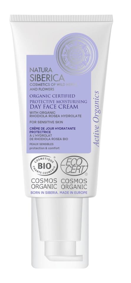 Natura Siberica Organic Certified Protective Moisturising Day Face Cream for sensitive skin, 50 ml