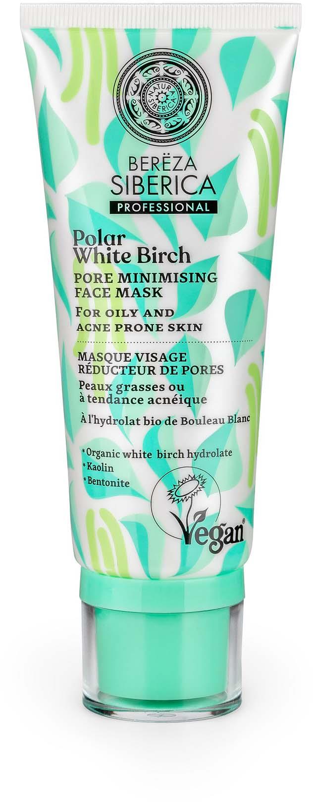 Natura Siberica Polar White Birch Pore minimising face mask 100 ml ...