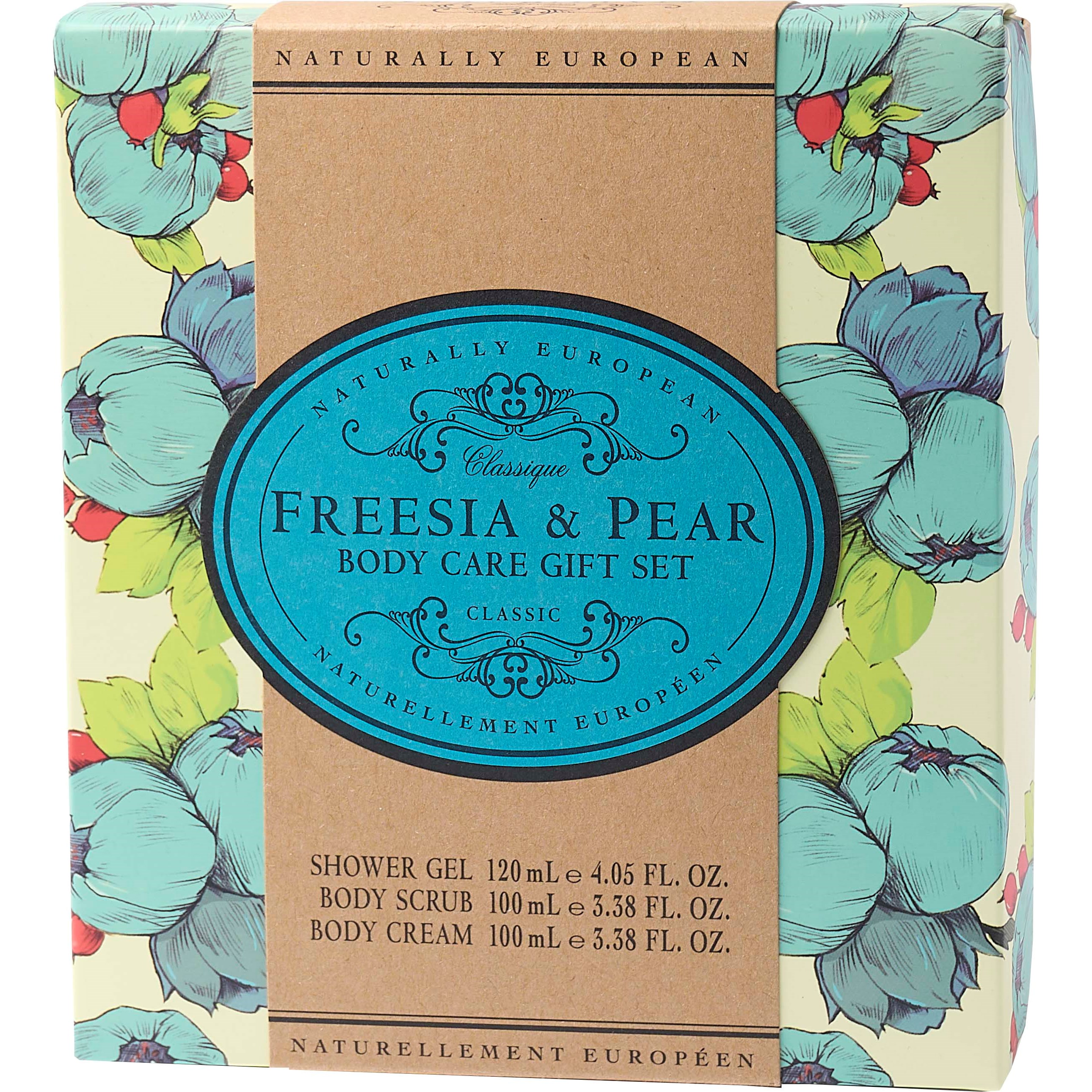 Läs mer om Naturally European Freesia & Pear Body Care Gift Set