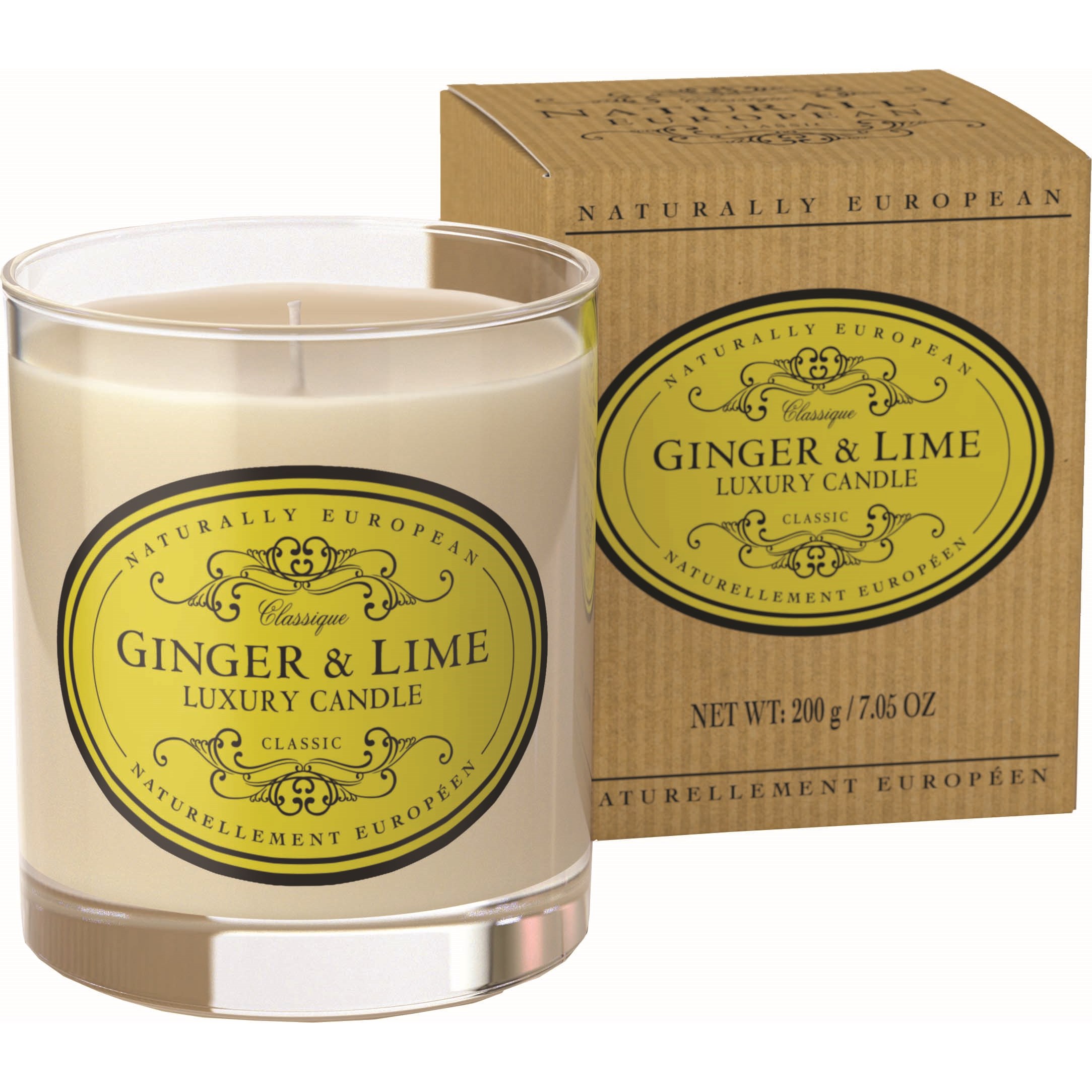 Naturally European Ginger & Lime Candle 200 ml