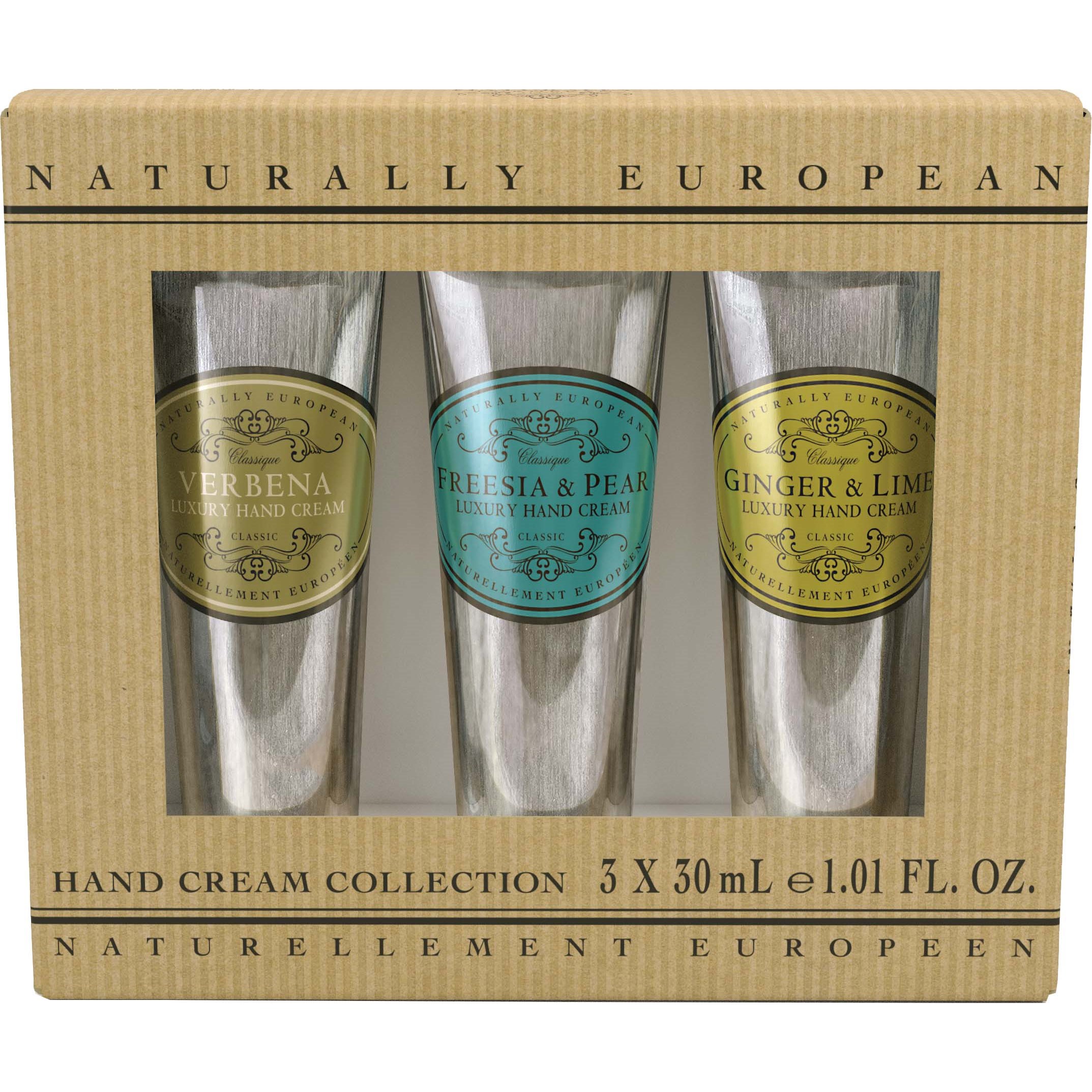 Läs mer om Naturally European Hand Cream Set 3 x 30 ml