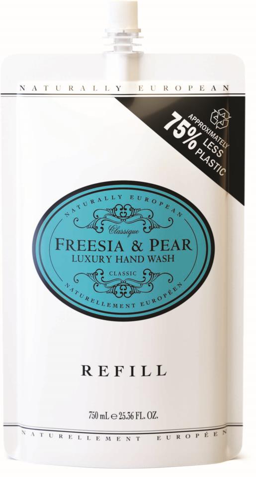 Naturally European Refill Hand Wash Freesia & Pear 750 ml
