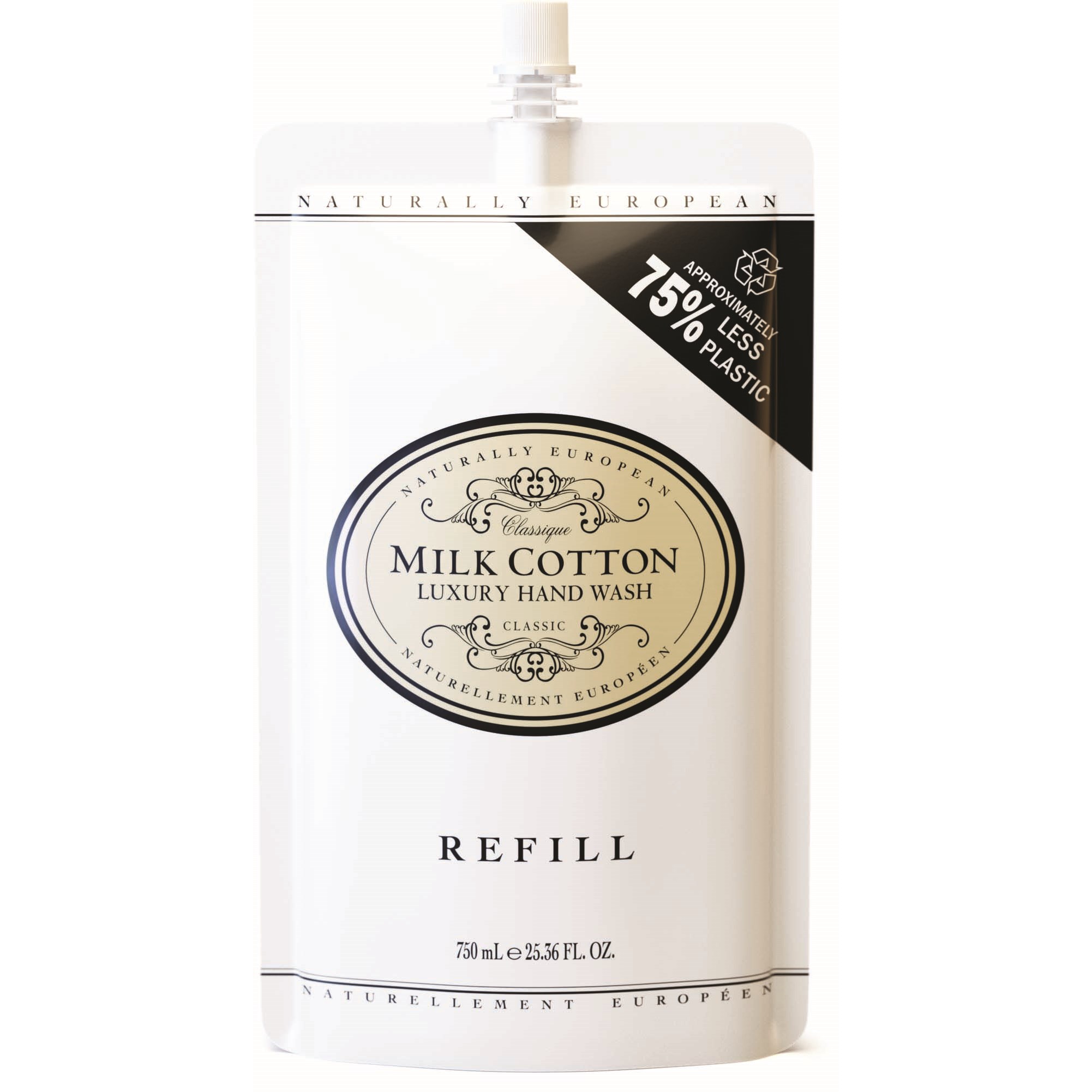 Läs mer om Naturally European Milk Cotton Refill Hand Wash 750 ml