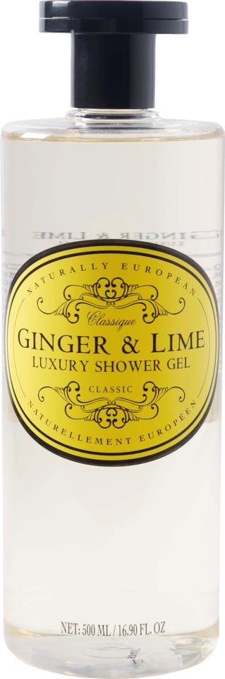 Naturally European Shower Gel Ginger & Lime 500 ml