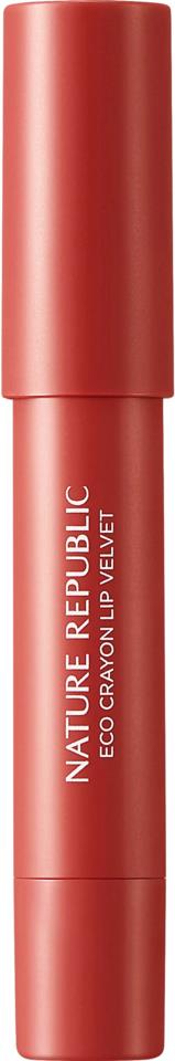 Nature Republic By Flower Eco Crayon Lip Velvet 04 Chilli Red