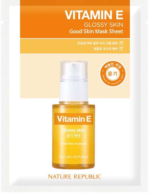 Nature Republic Good Skin Vitamin E Mask Sheet 24 g
