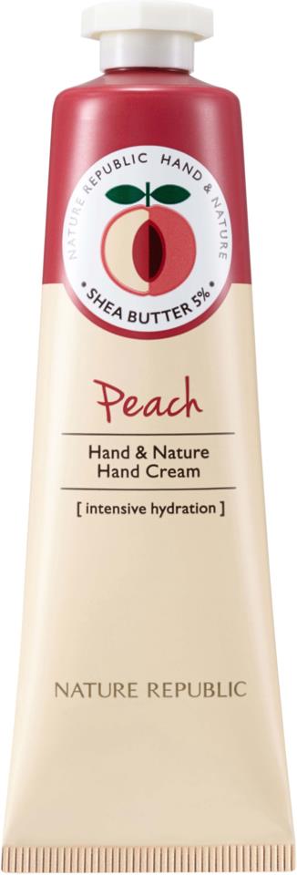 Nature Republic Hand & Nature Peach Hand Cream 30 ml