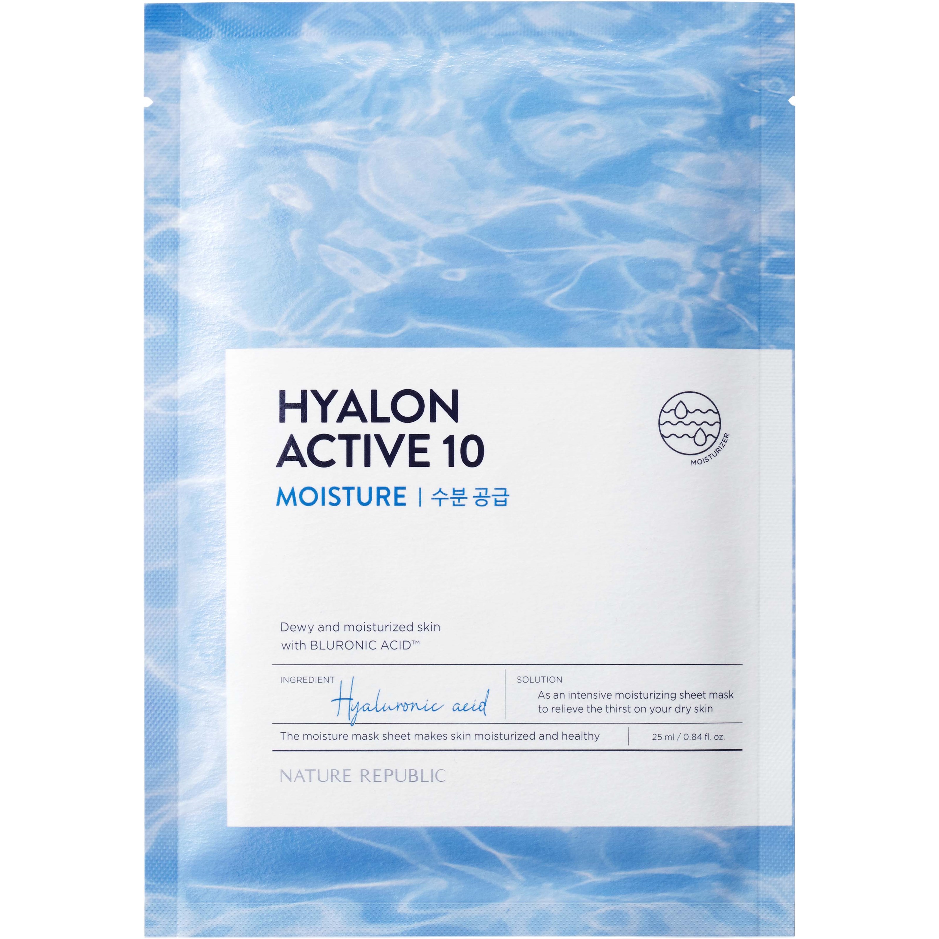 Läs mer om Nature Republic Hyalon Active 10 Moisture Mask Sheet 25 ml