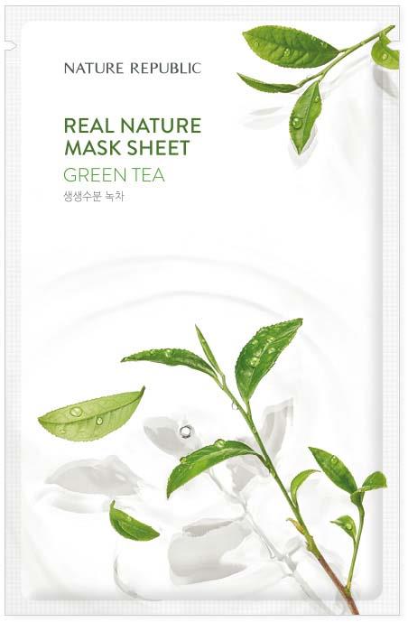 Nature Republic Real Nature Green Tea Mask Sheet 23 ml
