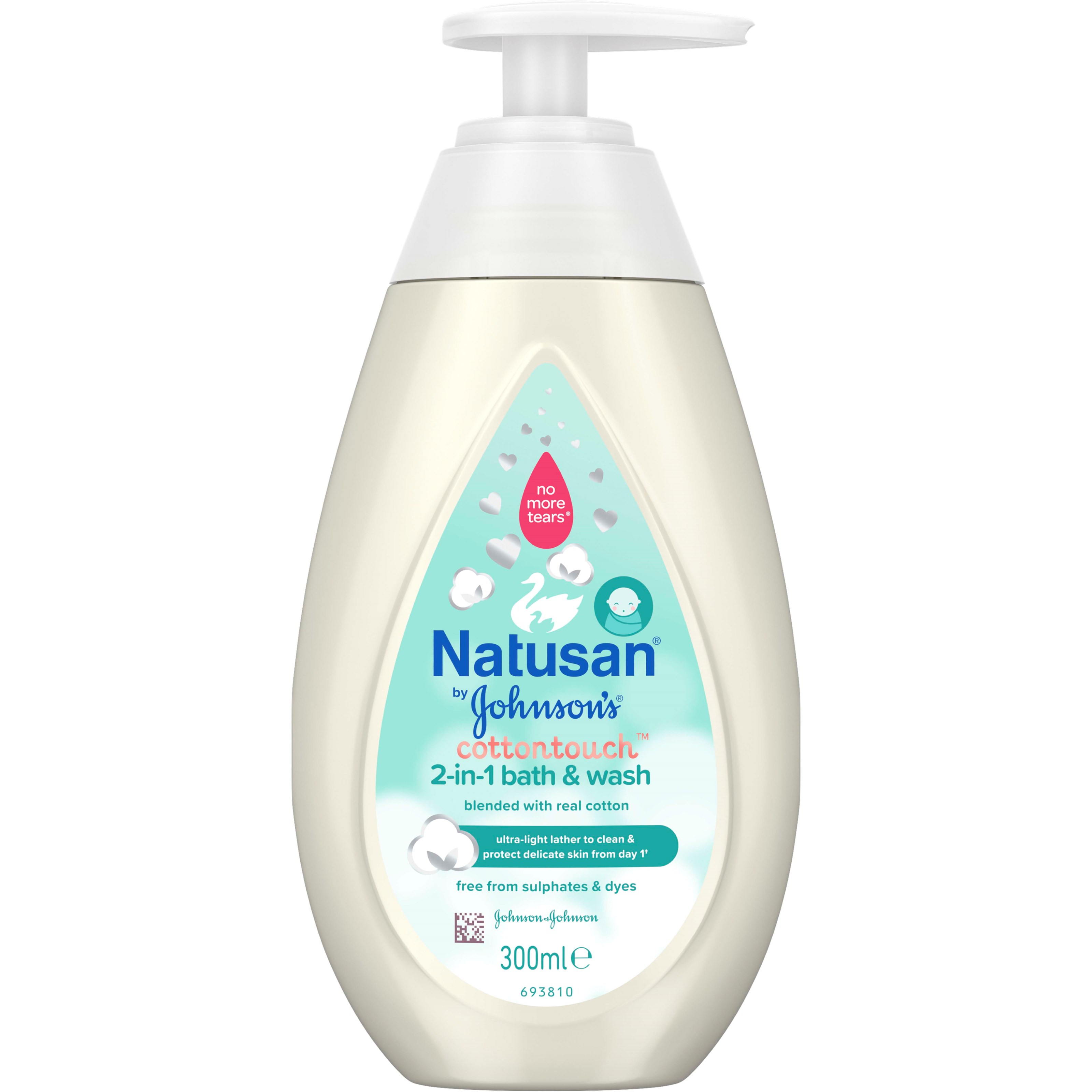 Läs mer om Natusan by Johnsons CottonTouch 2-in-1 Bath and Wash 300 ml