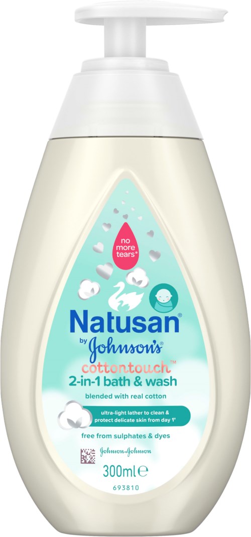 Natusan by Johnson's CottonTouch 2-in-1 Bath and Wash 300 ml