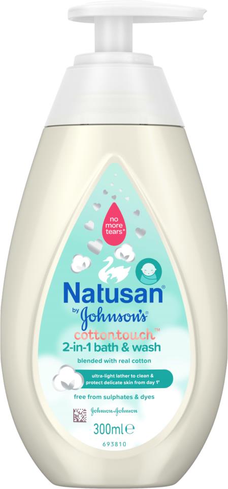Natusan by Johnson's Cottontouch 2-in-1 Bath and Wash 300 ml
