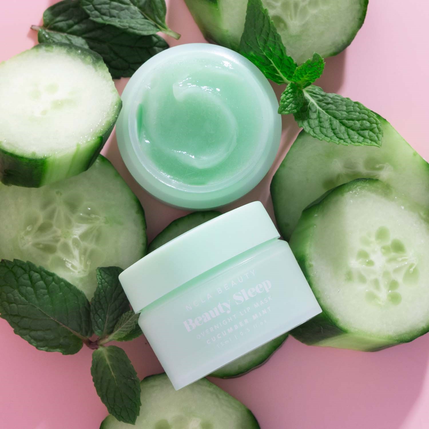 NCLA Beauty Cucumber Mint Beauty Sleep Lip Mask  15 ml (obrázok 4)