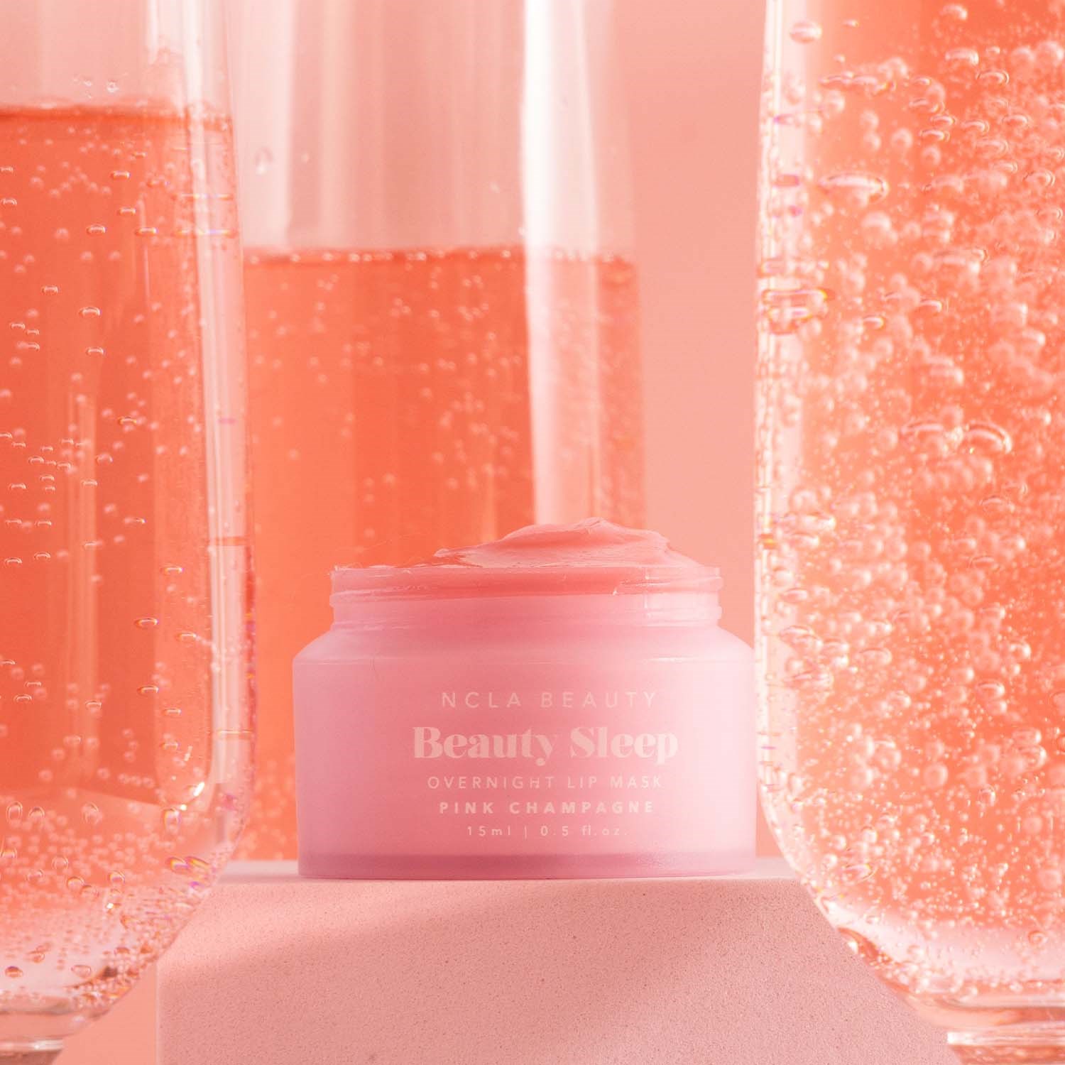 NCLA Beauty Pink Champagne  Beauty Sleep Lip Mask  15 ml (obrázok 4)