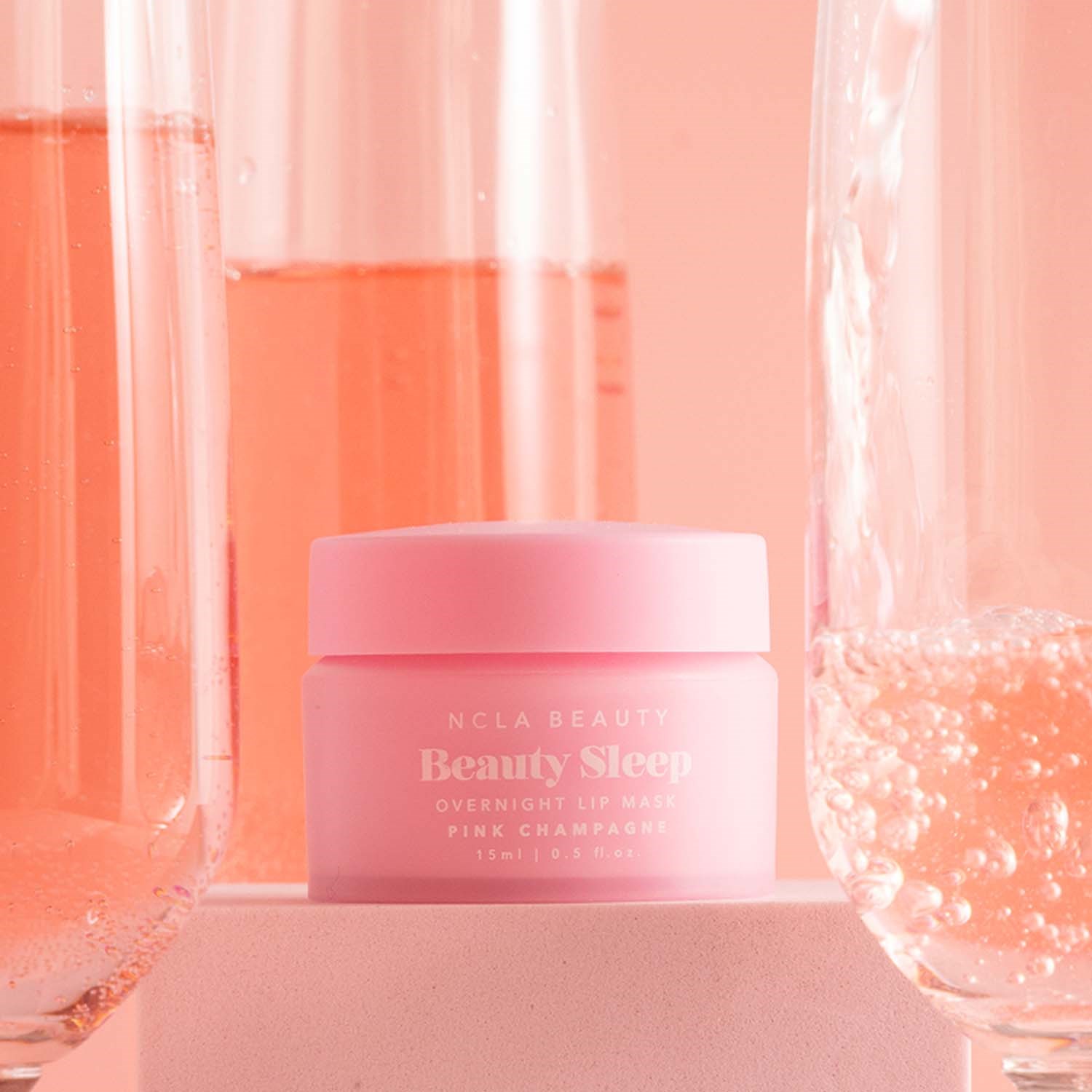 NCLA Beauty Pink Champagne  Beauty Sleep Lip Mask  15 ml (obrázok 5)