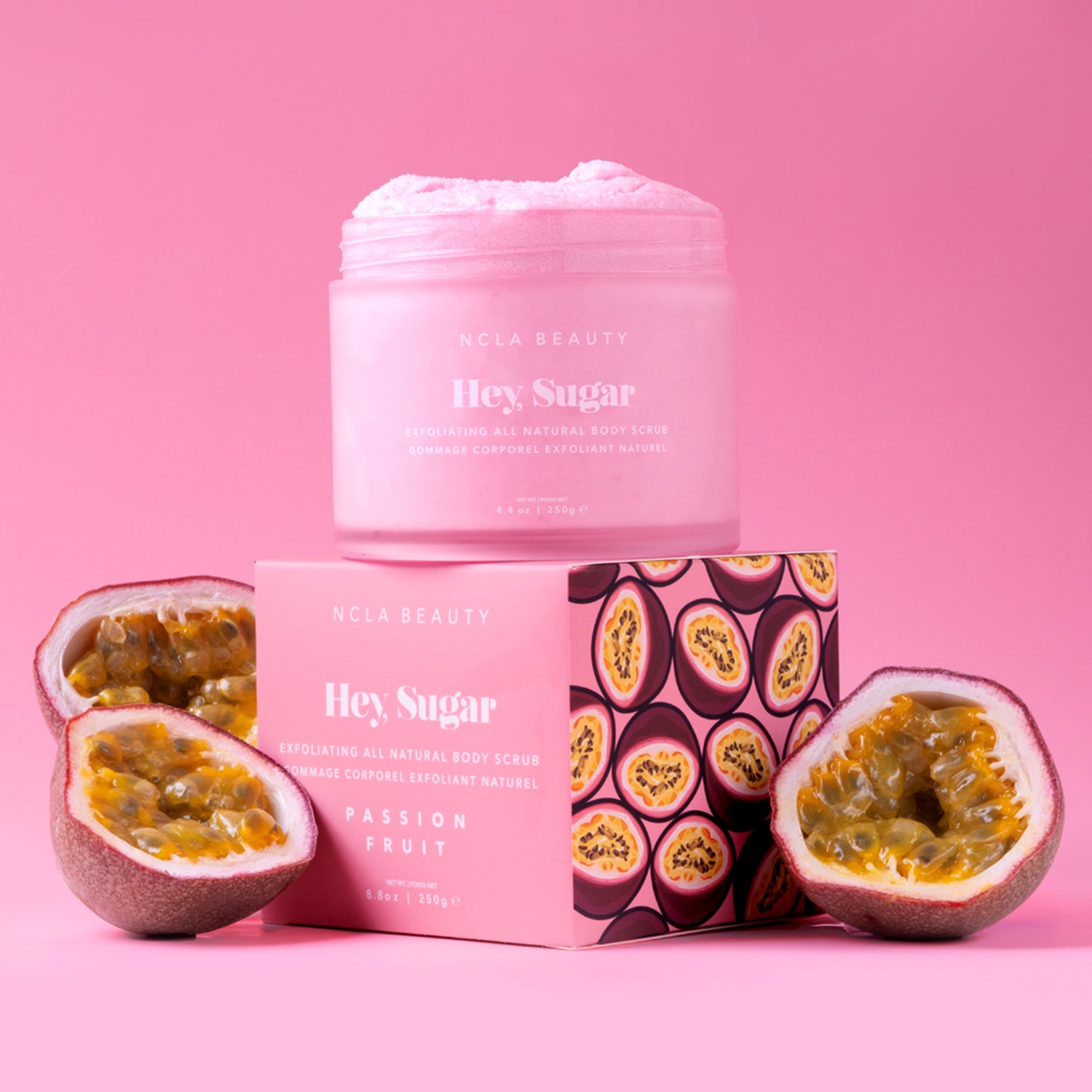 NCLA Beauty Hey, Sugar Passion Fruit Body Scrub 250 g (obrázok 3)