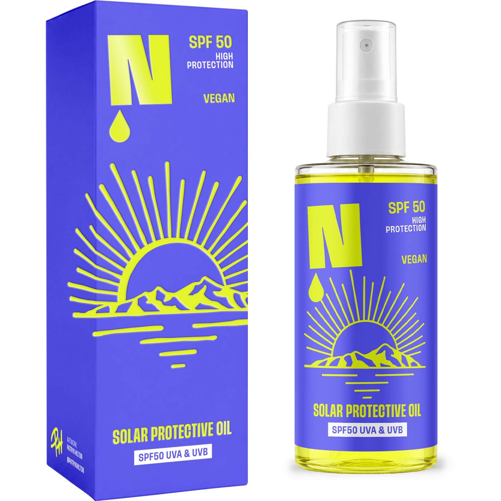 Neba Protective Solar Oil SPF50 UVA & UVB (150 ml)