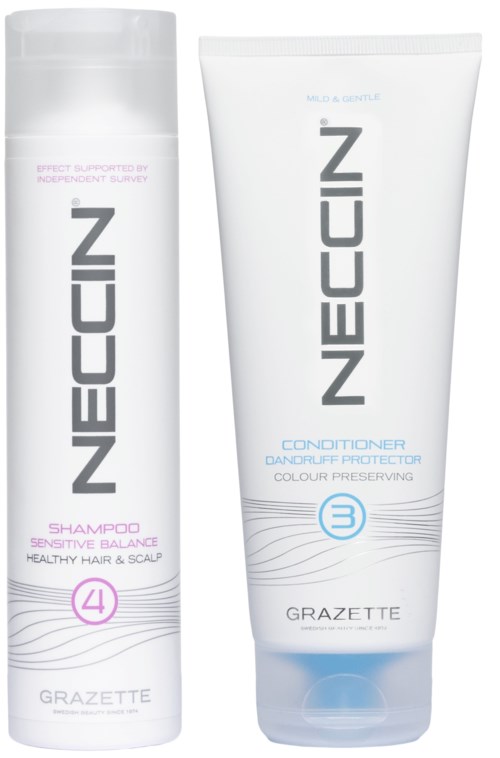 Neccin No.4 Sensitive Balance Shampoo 250 ml & No.3 Dandruff Protector Conditioner 200 ml