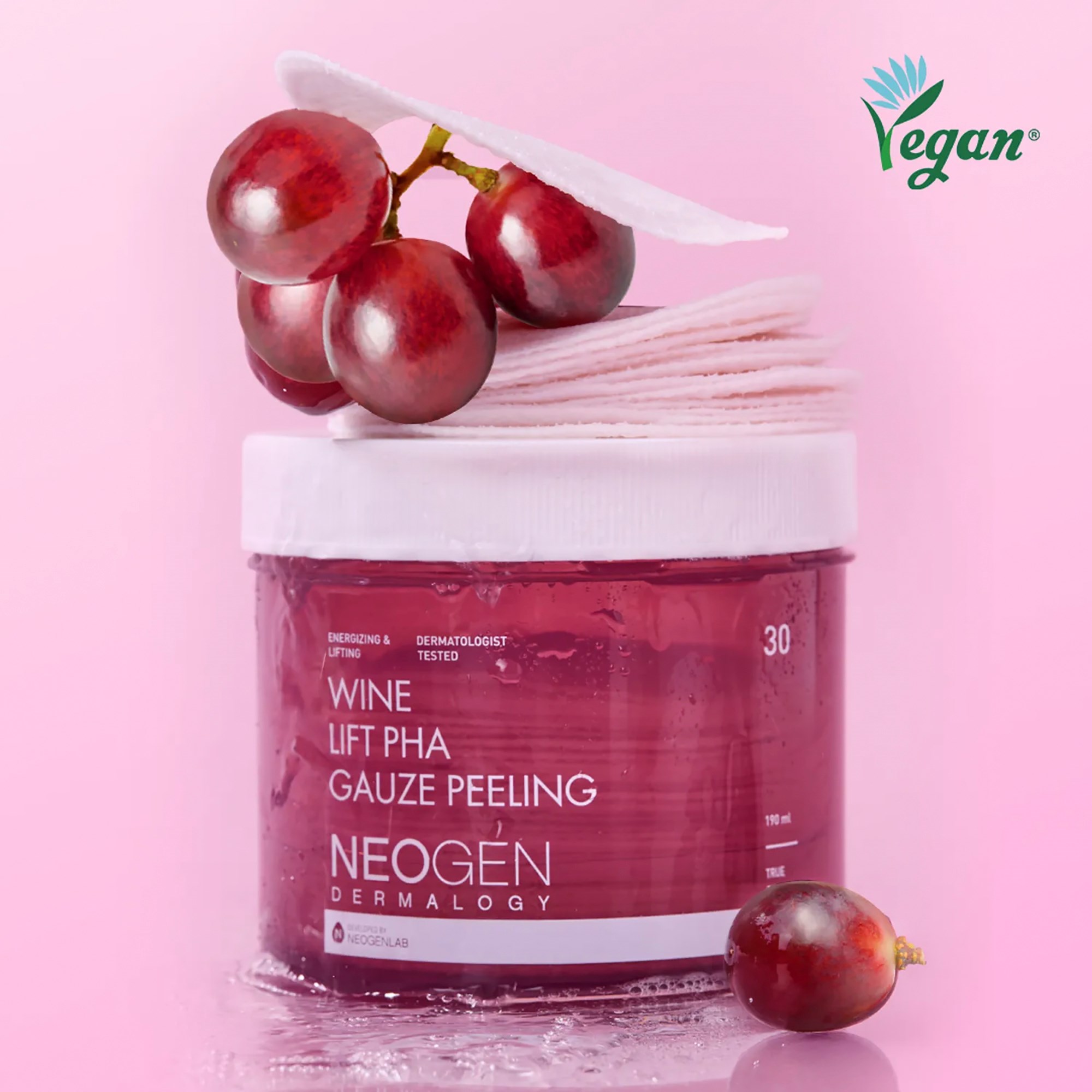NEOGEN Bio-Peel+ Dermalogy Wine Lift PHA Gauze Peeling 190 ml (obrázok 5)