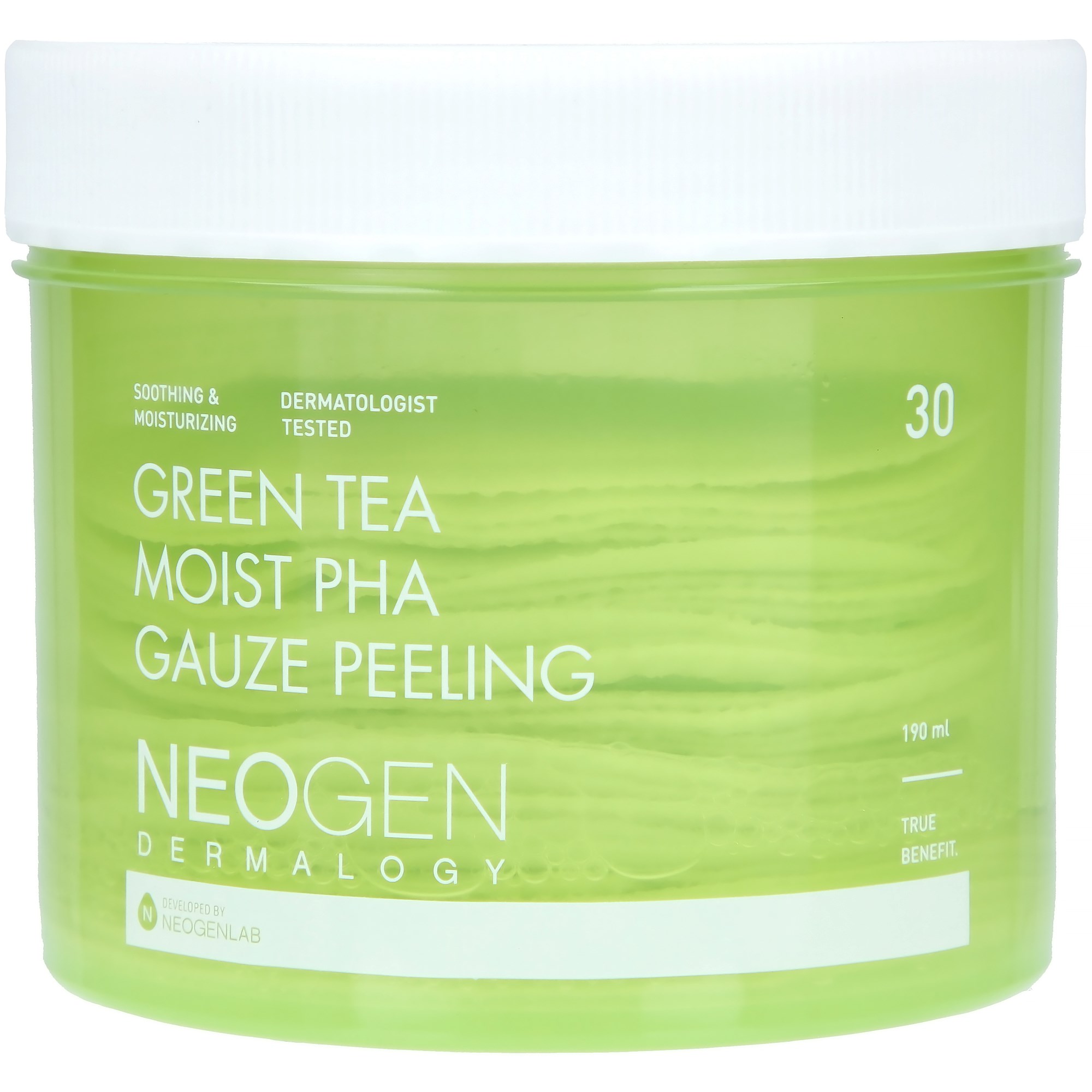 NEOGEN Bio-Peel+ Dermalogy Green Tea Moist PHA Gauze Peeling 200 billede