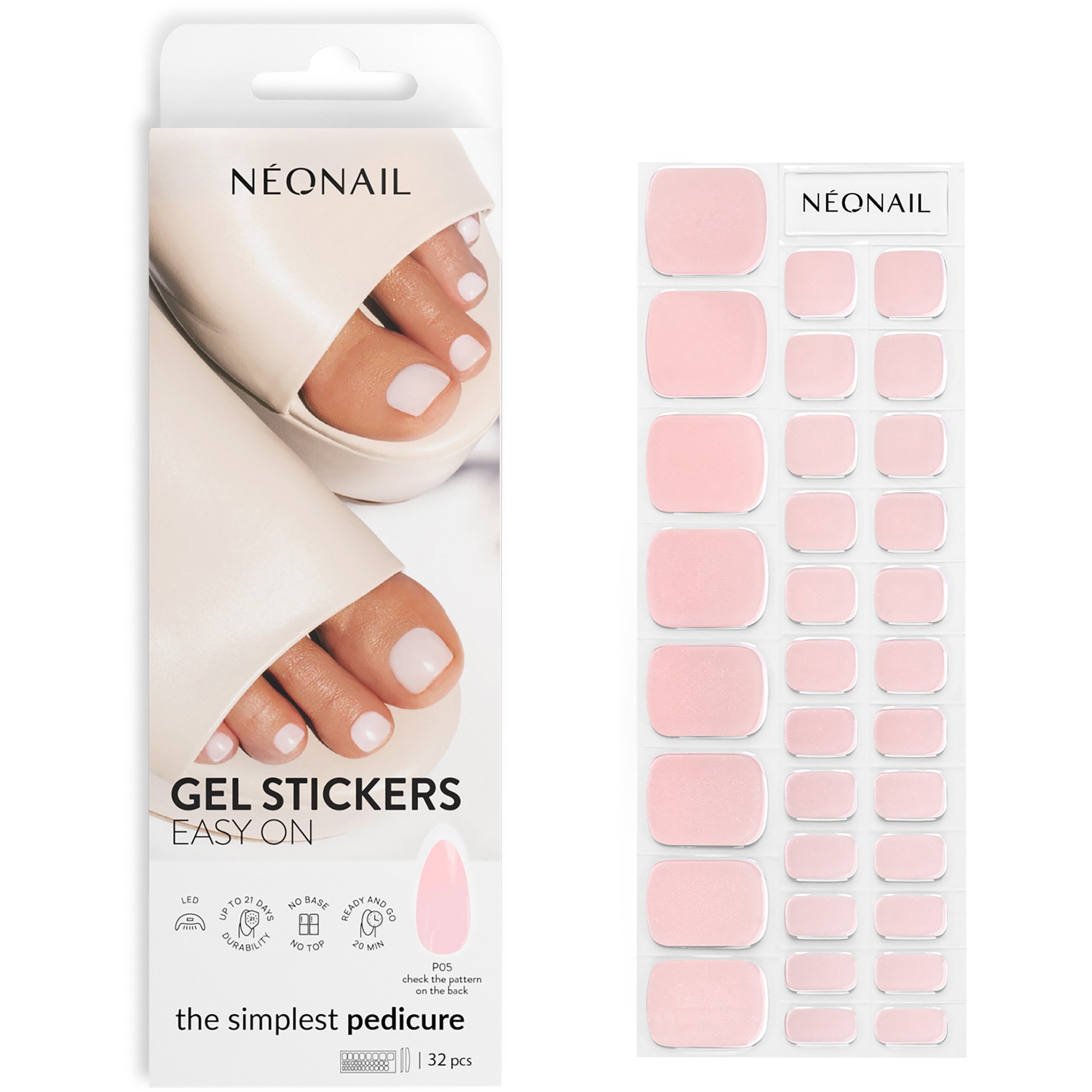 NEONAIL Gel Stickers Easy On Pedi P05
