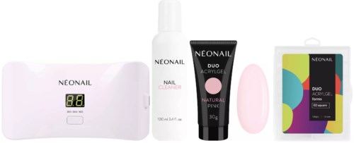 Nagelpflegeprodukte einschließlich Nageltrockner, Nagelreiniger, Gel-Polish, Wattepad und Nagellackentferner.