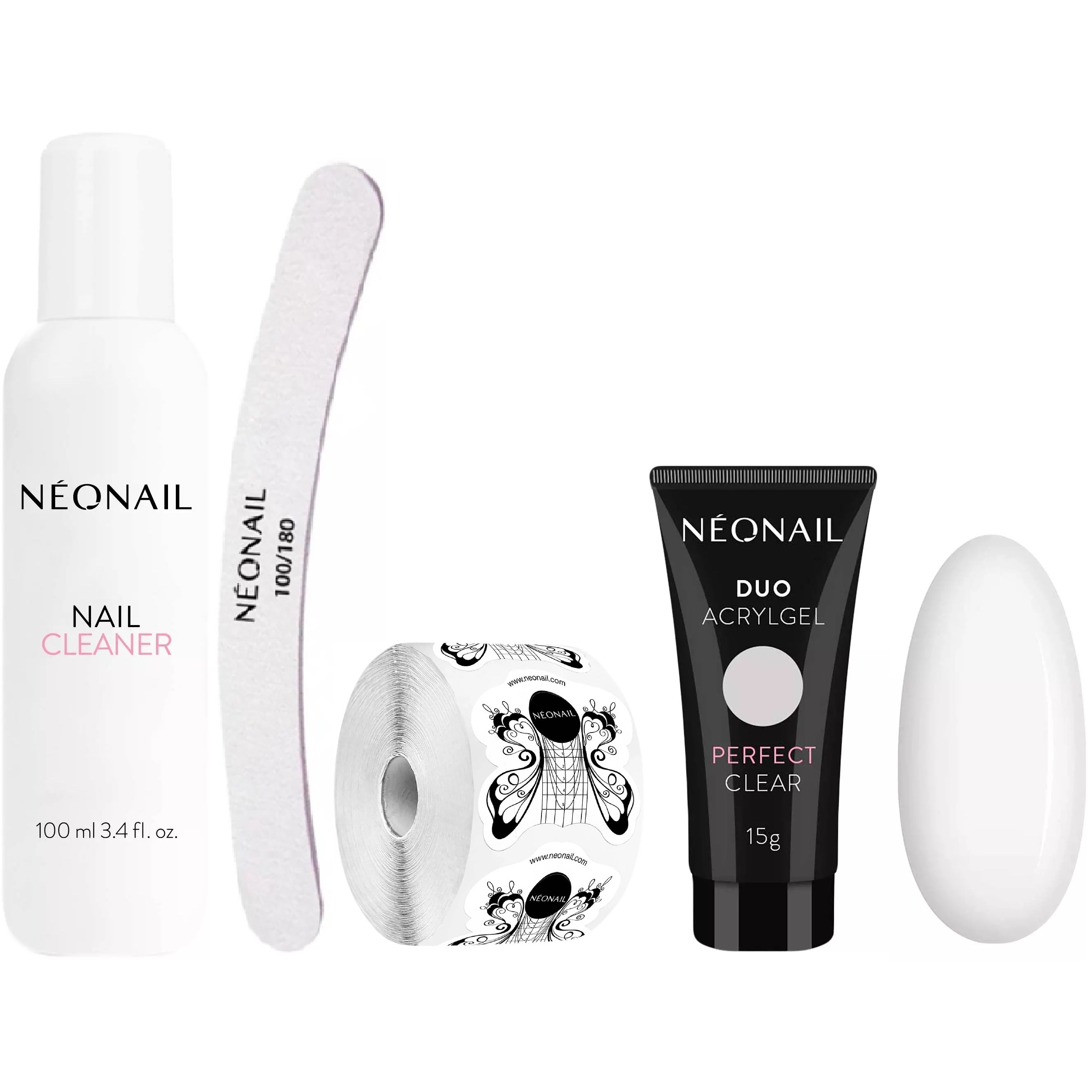 NEONAIL Nail Extention Kit With Duo Acrylgel Perfect Clear