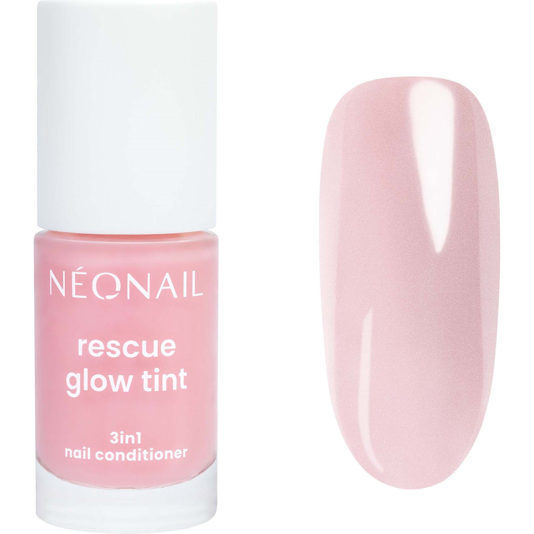 NEONAIL Rescue Glow Tint 3in1 Nail Conditioner Glitter Rose