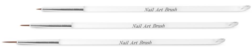 NEONAIL Set of 3 nailart brushes