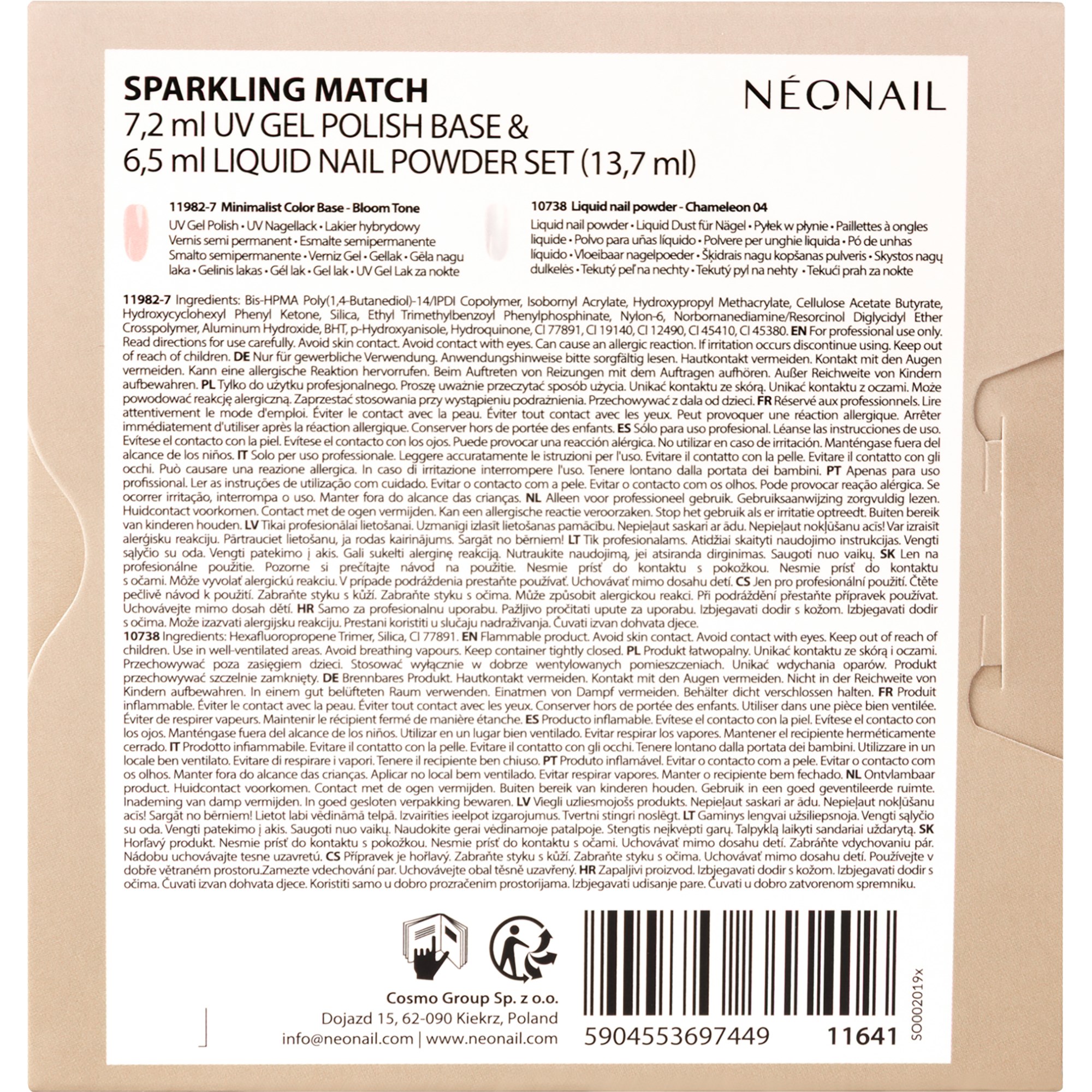 NEONAIL Sparkling Match UV Gel Base & Liquid Nail Powder Set (obrázok 3)